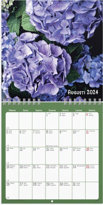 Väggkalender Blommor 2024