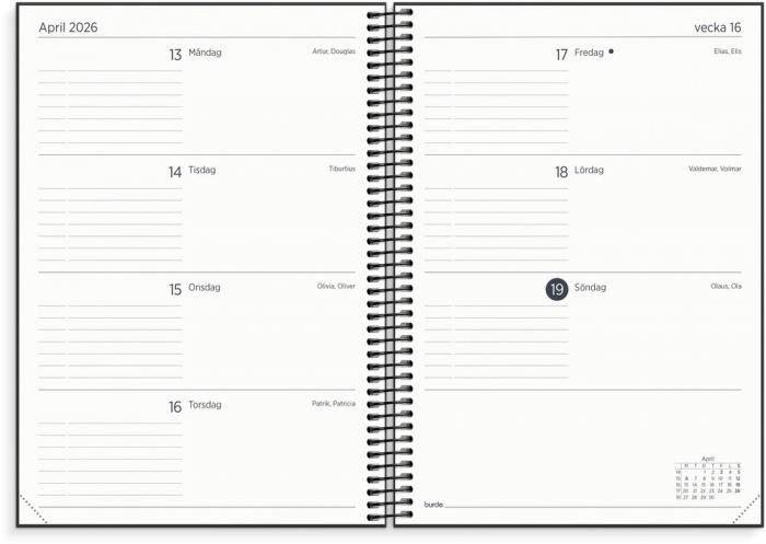 Organizer & Notes 25/26 Svart