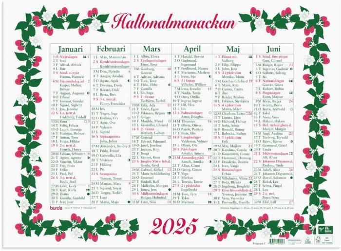 Vggkalender Stora Hallonalmanackan 2025