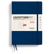 Leuchtturm1917 A5 vecka/notes Navy 2025