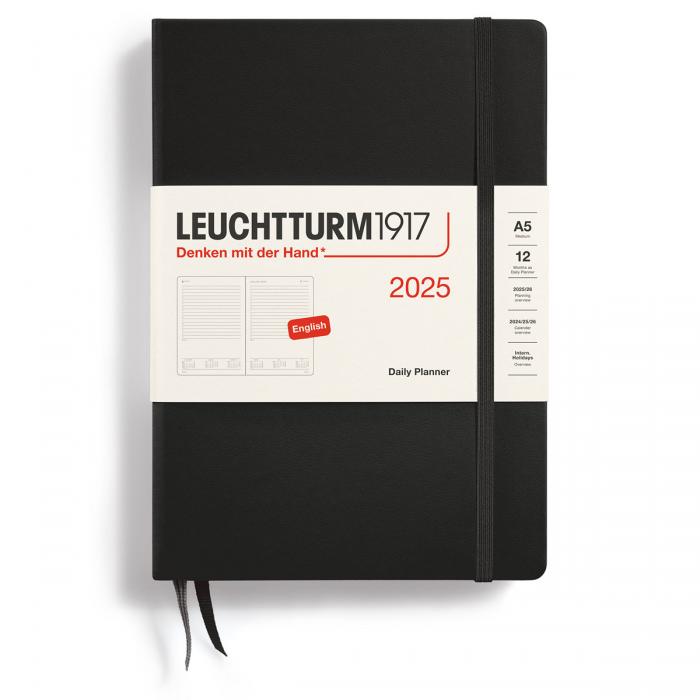 Leuchtturm1917 A5 Dag/Sida Black 2025