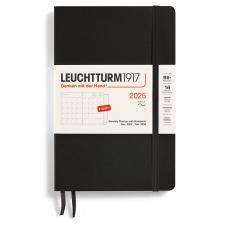 Leuchtturm1917 B6 Soft Månad/Uppslag 16m Black 2025