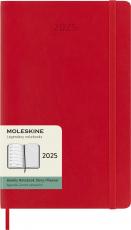 Moleskine Weekly notebook Large Red Soft 2025