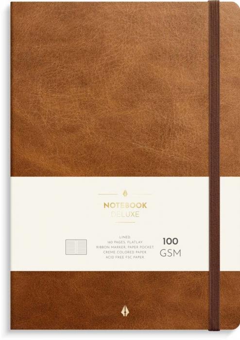 Notebook Deluxe B5 brown