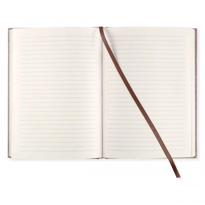 Linjerad Notebook A5 128 sidor Brown Oak