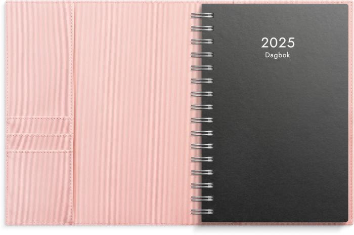 Dagbok rosa konstlder Amelia 2025 