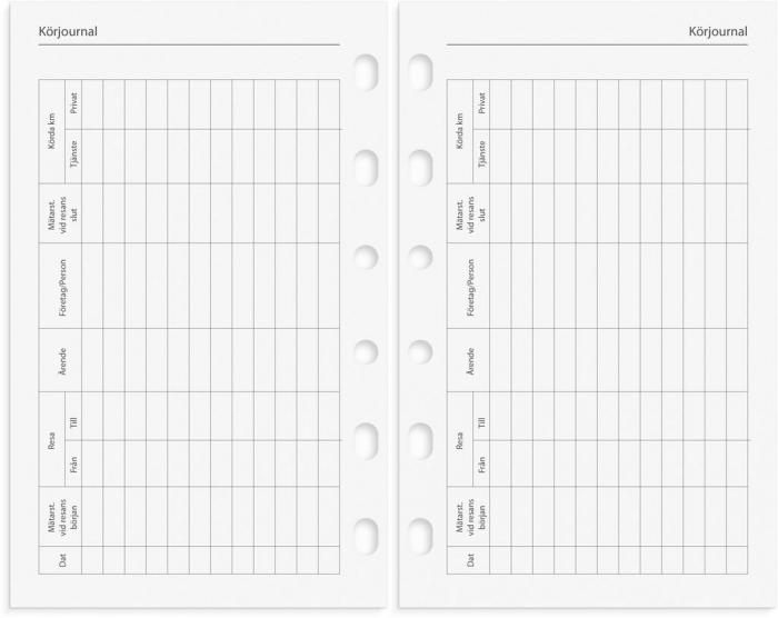 Compact Systemkalender brunt skinn 2025 