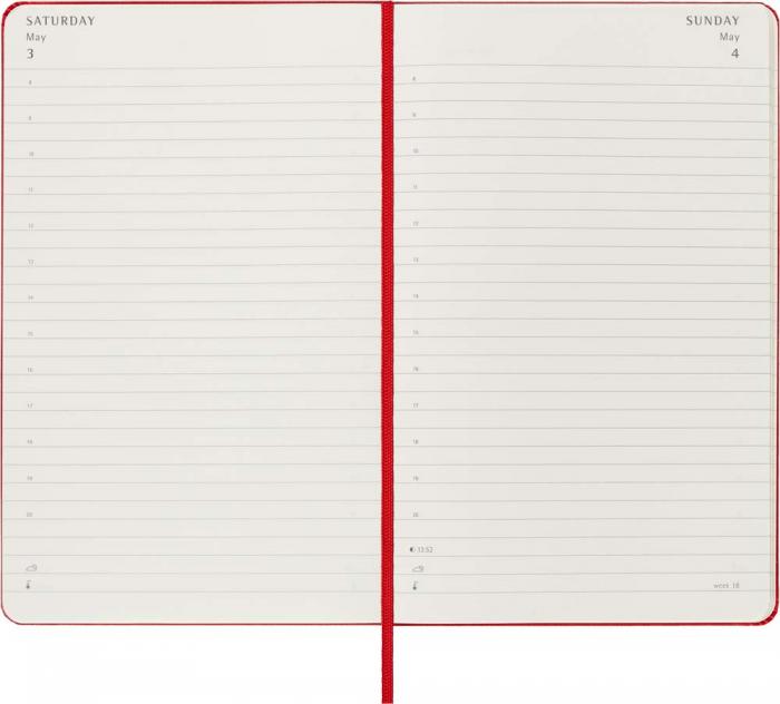 Moleskine Moleskine Daily Red Hard Large 2025 - Kalenderkungen.se