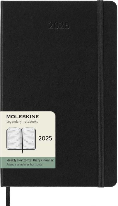 Moleskine Horizontal Weekly Black hard Large 2025