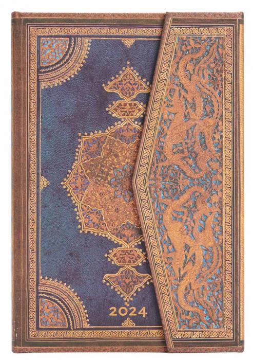 Kalender Paperblanks Mini Horizontal Safavid Indigo 2024 