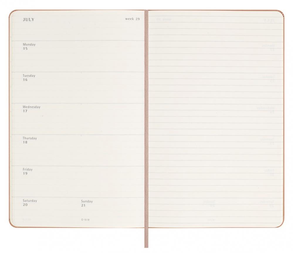 Moleskine Weekly Notebook Brown Hard Large 2024   999x999 Moleskine 2024 8056598857177 02 