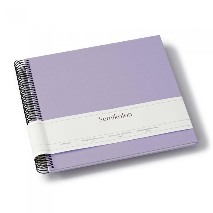 Semikolon Spiral Album Medium Lilac Silk