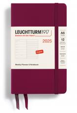 Leuchtturm1917 vecka/notes A6 Port Red 2025