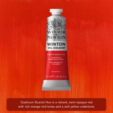 Oljefärg W&N Winton 37ml Cadmium scarlet hue hue 107