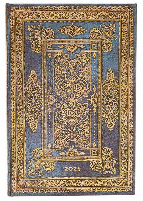 Kalender Paperblanks Blue Luxe Horizontal Mini 2025