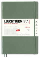 Leuchtturm1917 Leuchtturm1917 B5 Soft Månad/Uppslag 16m Olive 2023 - Kalenderkungen.se