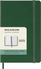 Moleskine Weekly Notebook Myrtle Green hard pocket 2025