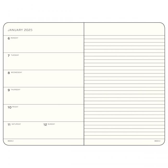 Leuchtturm1917 vecka/notes B6 Soft Sage 2025