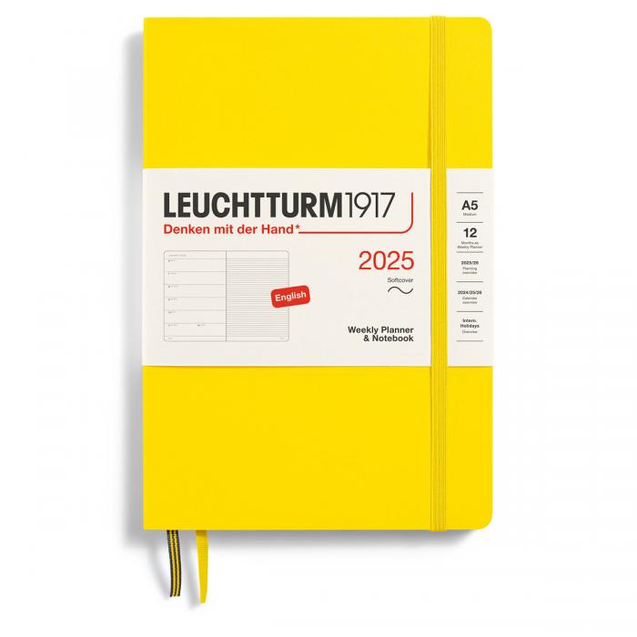 Leuchtturm1917 A5 vecka/notes Soft Lemon 2025