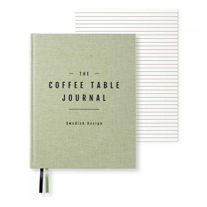 Coffe Table Journal Clean Green Leaf 