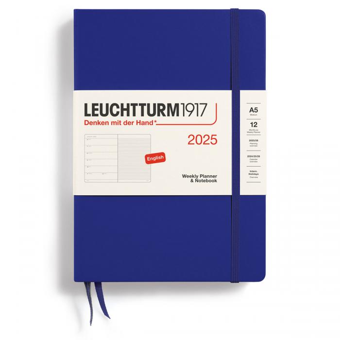 Leuchtturm1917 A5 vecka/notes Ink 2025