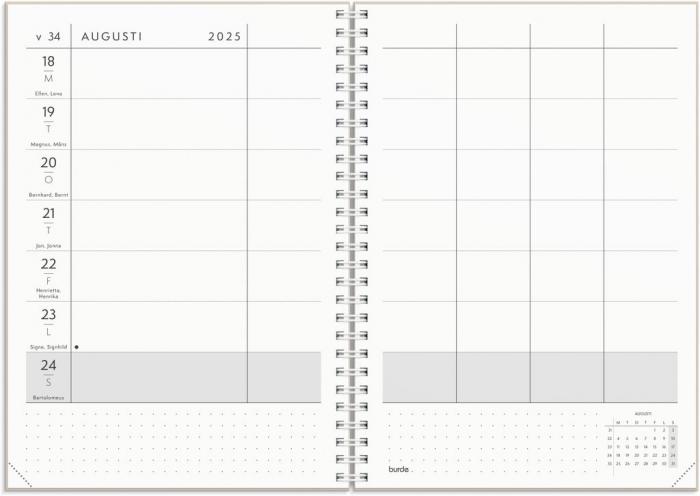 Burde Publishing AB Plan More 2025 (Planera mera) - Kalenderkungen.se