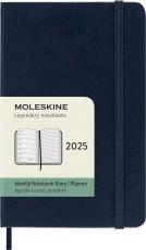 Moleskine Weekly Notebook Sapphire Blue hard pocket 2025