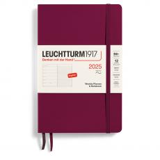 Leuchtturm1917 vecka/notes B6 Soft Port Red 2025