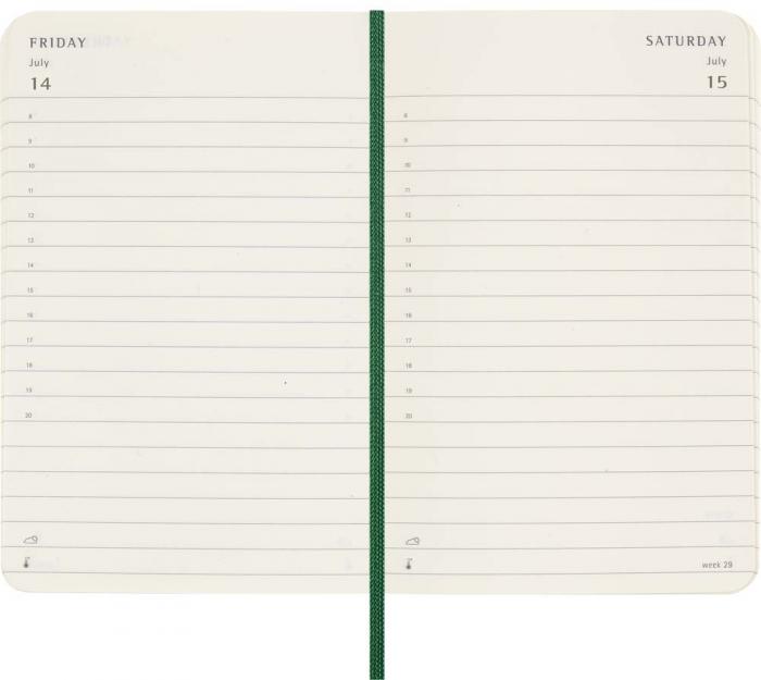 Moleskine Daily Myrtle Green Soft pocket 2025