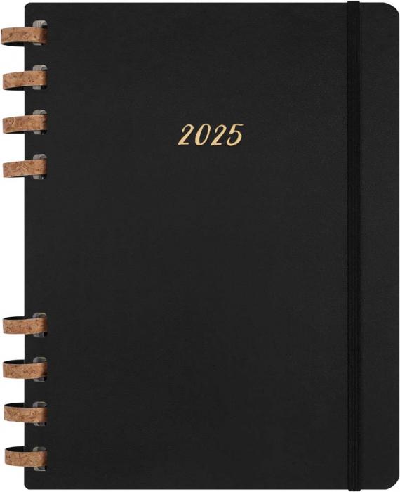 Spiral Planner 2025 XL Black