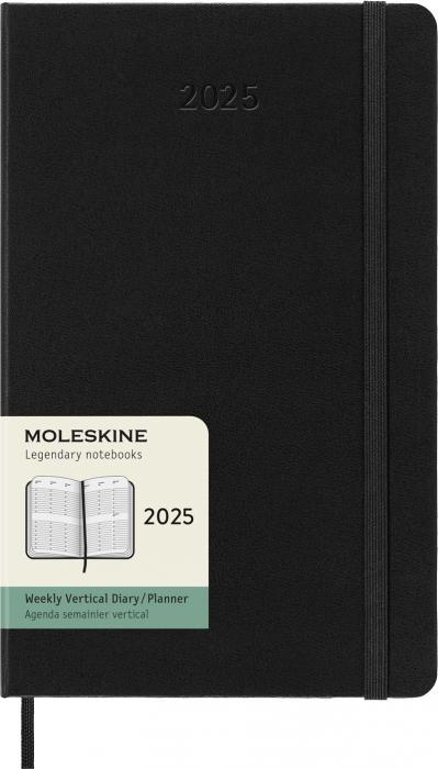 Moleskine Weekly Planner Vertical Svart hard large 2025