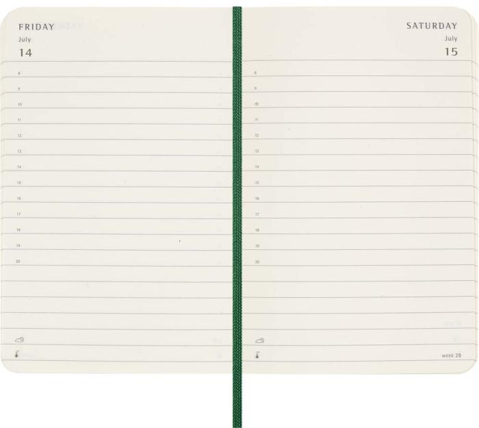 Moleskine Daily Myrtle Green Soft pocket 2025