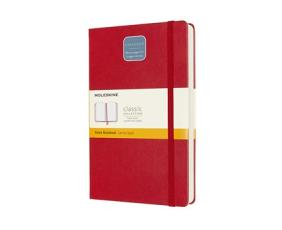 Moleskine Classic Notebook Hard Expanded linj Red