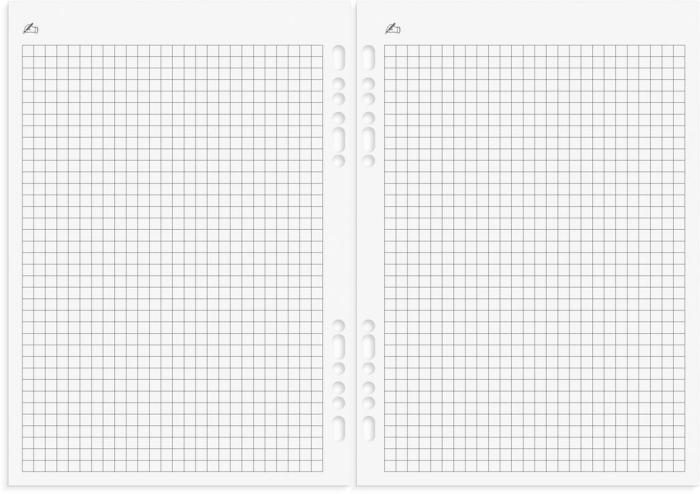 Business Systemkalender svart konstläder 2025