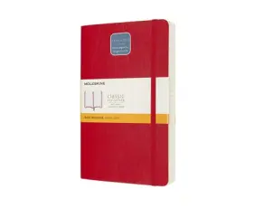 Moleskine Classic Notebook Soft Expanded linj Red