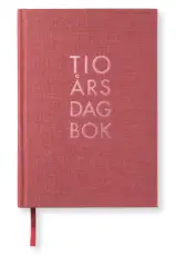 10-årsdagbok - Red Twist