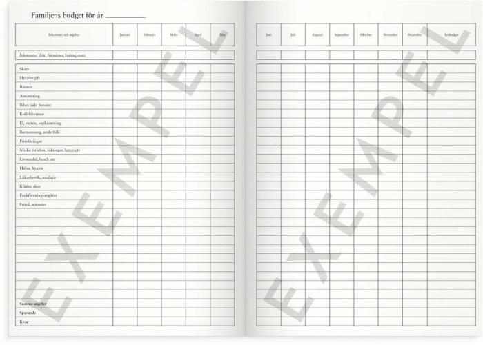 Familjens Kassabok A4 