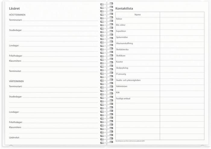 Lärarkalendern klasslärare 2025-2026