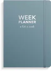 Week Planner Blue undated