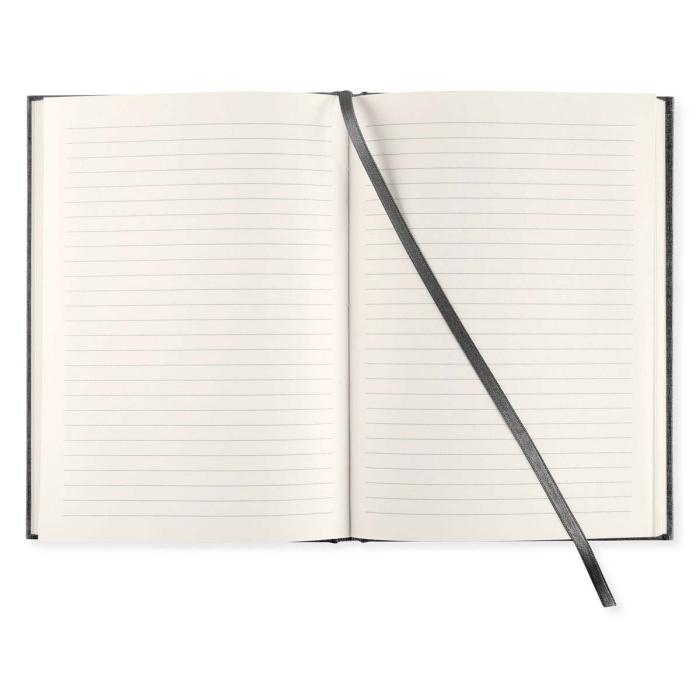 Linjerad Notebook A5 128 sidor Transparent Black