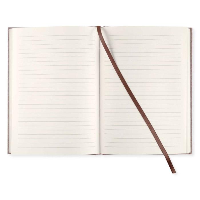 Linjerad Notebook A5 128 sidor Brown Oak