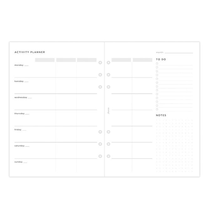 Filofax Activity Planner Refill - A5