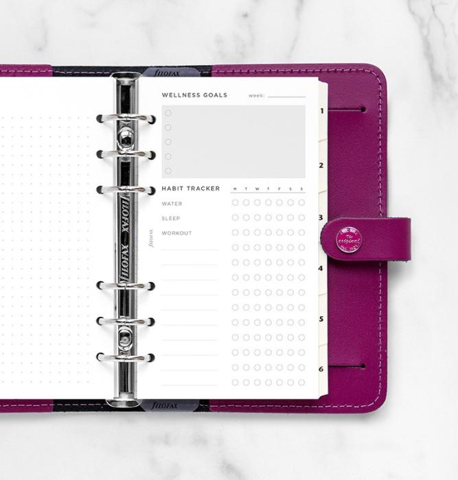 Filofax Wellness Trackers Personal Refill 