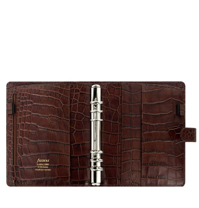 Filofax Classic Croc A5 Chestnut