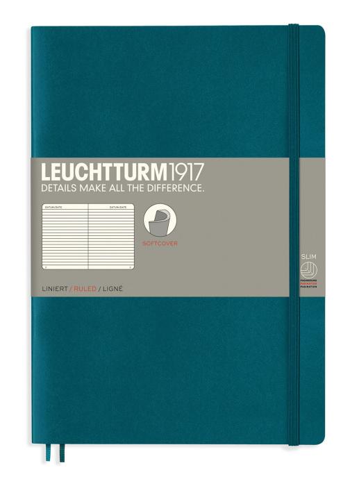 Leuchtturm Notebook ruled Pacific Green