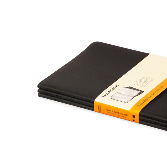 Moleskine Cahier Journal Large Ruled - Svart