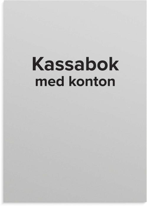 Kassabok med konton - A5 - 148x210mm