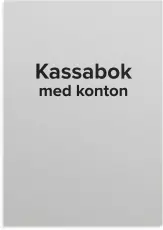 Kassabok med konton - A5 - 148x210mm