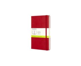 Moleskine Plain Classic Notebook Large - Röd