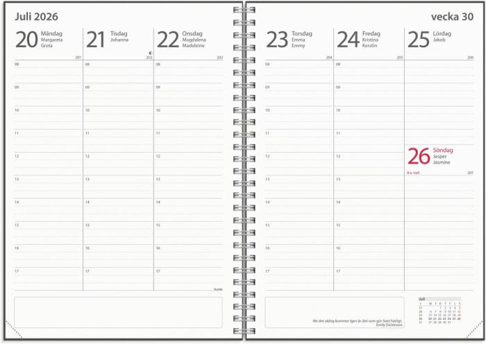 Kalender Study A5 Stone 2025-2026